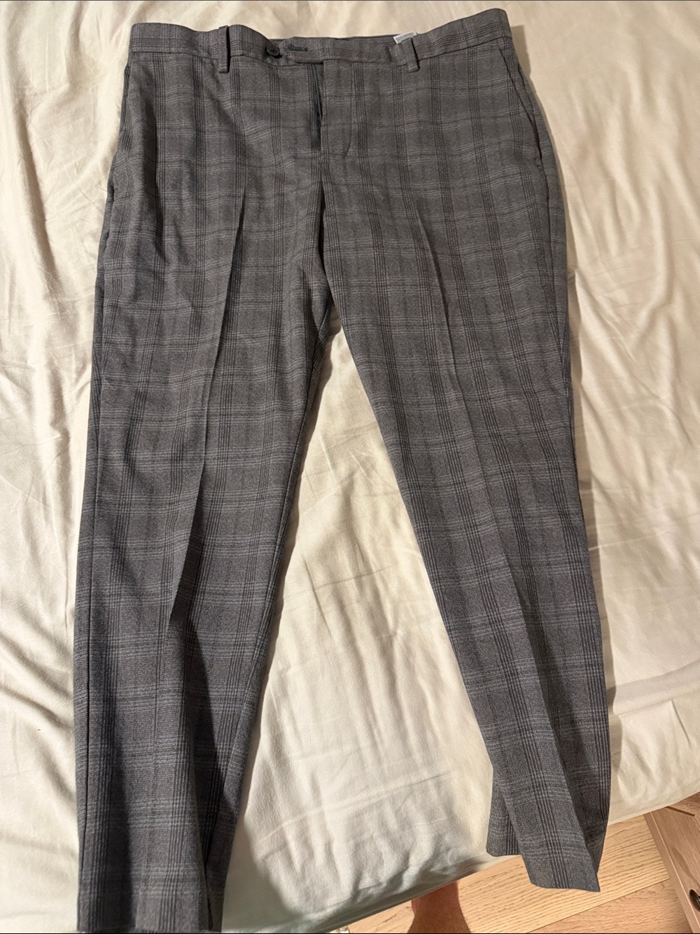 Banana Republic Gray Plaid Dress Pants